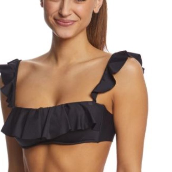 Polo RL Solid Ruffle Underwire Bikini Top- NWT - Picture 2 of 6